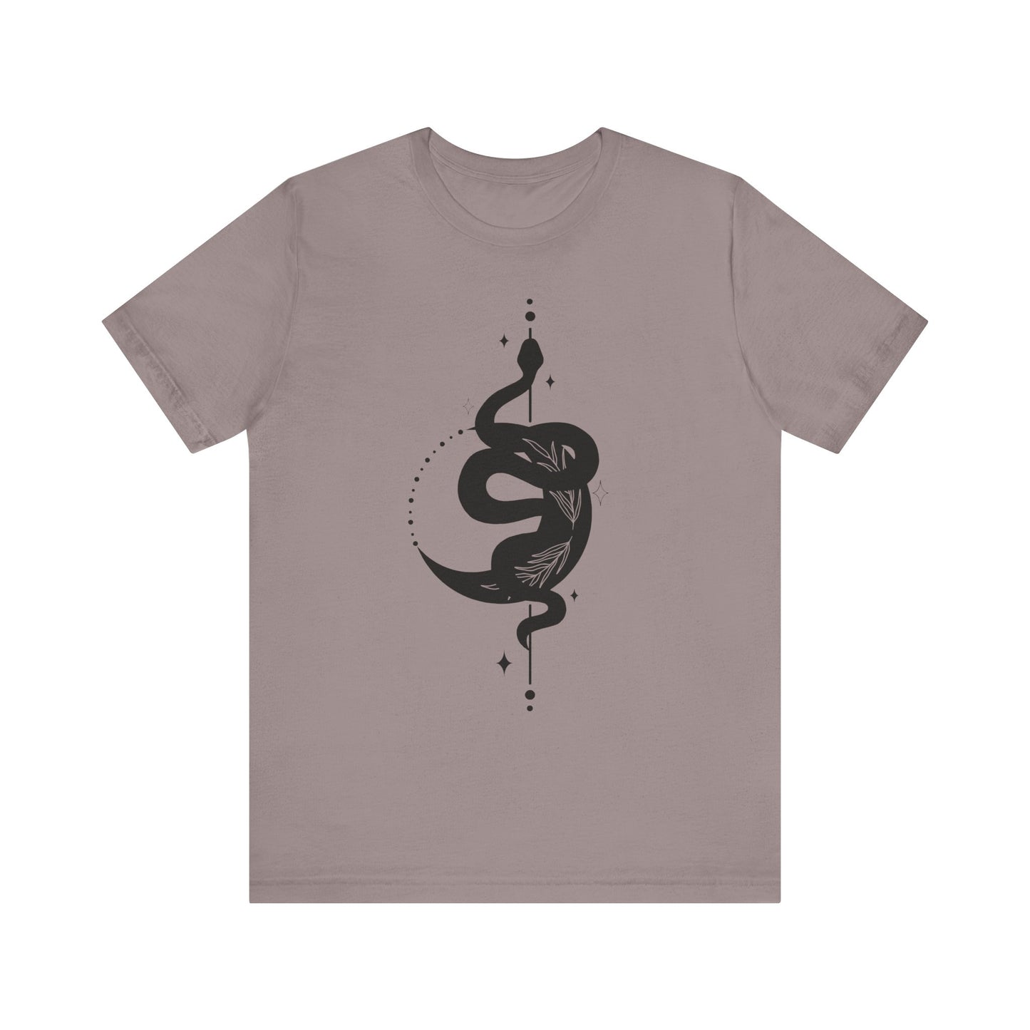 Moon and Snake – Witchy Minimalist T-Shirt