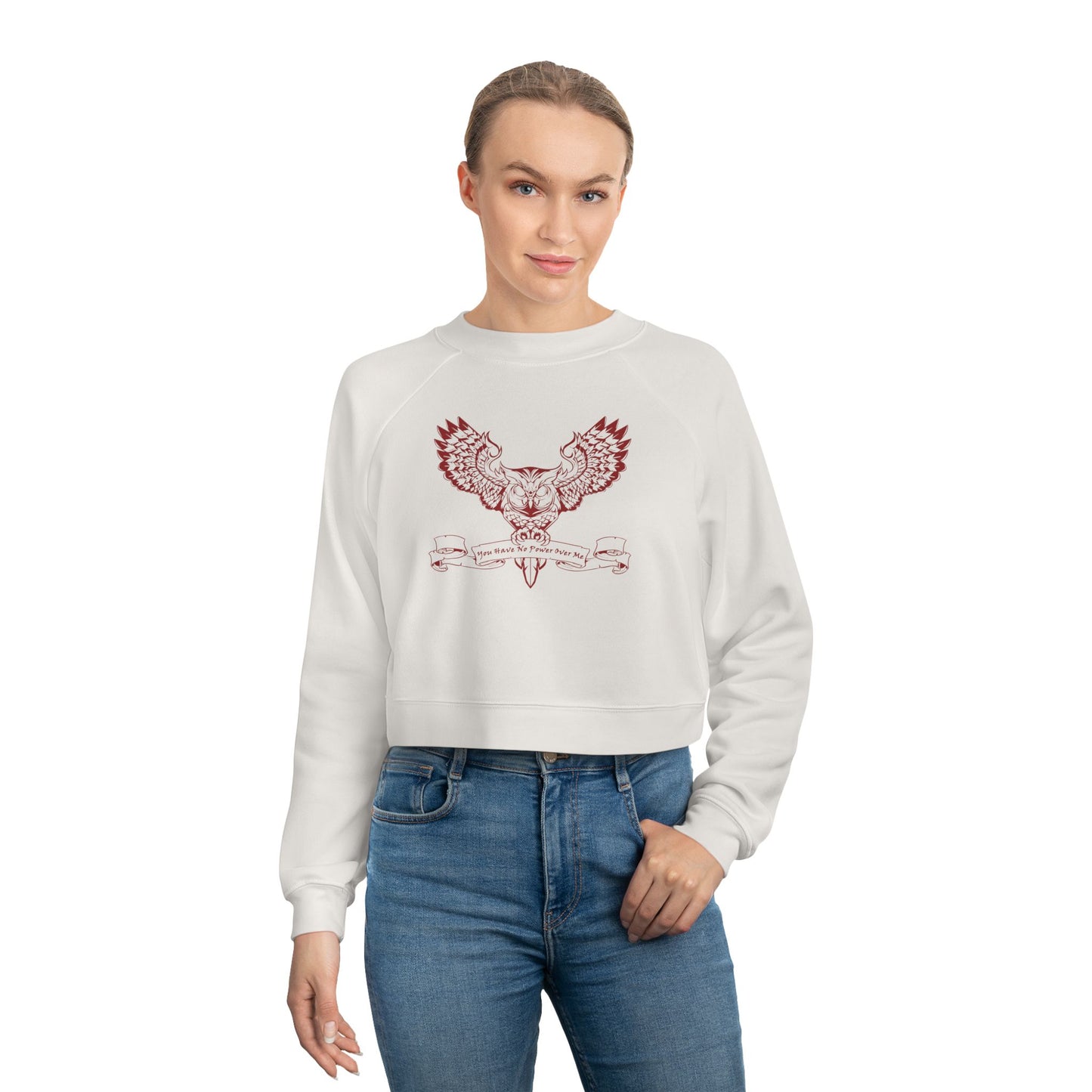 You Have No Power Over Me, Labyrinth, Cropped Fleece Pullover, Owl Sweatshirt, Vintage 80s Nostalgia