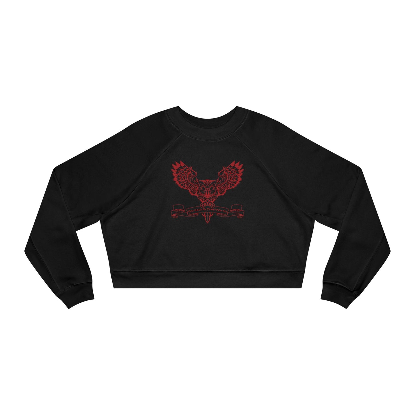 You Have No Power Over Me, Labyrinth, Cropped Fleece Pullover, Owl Sweatshirt, Vintage 80s Nostalgia