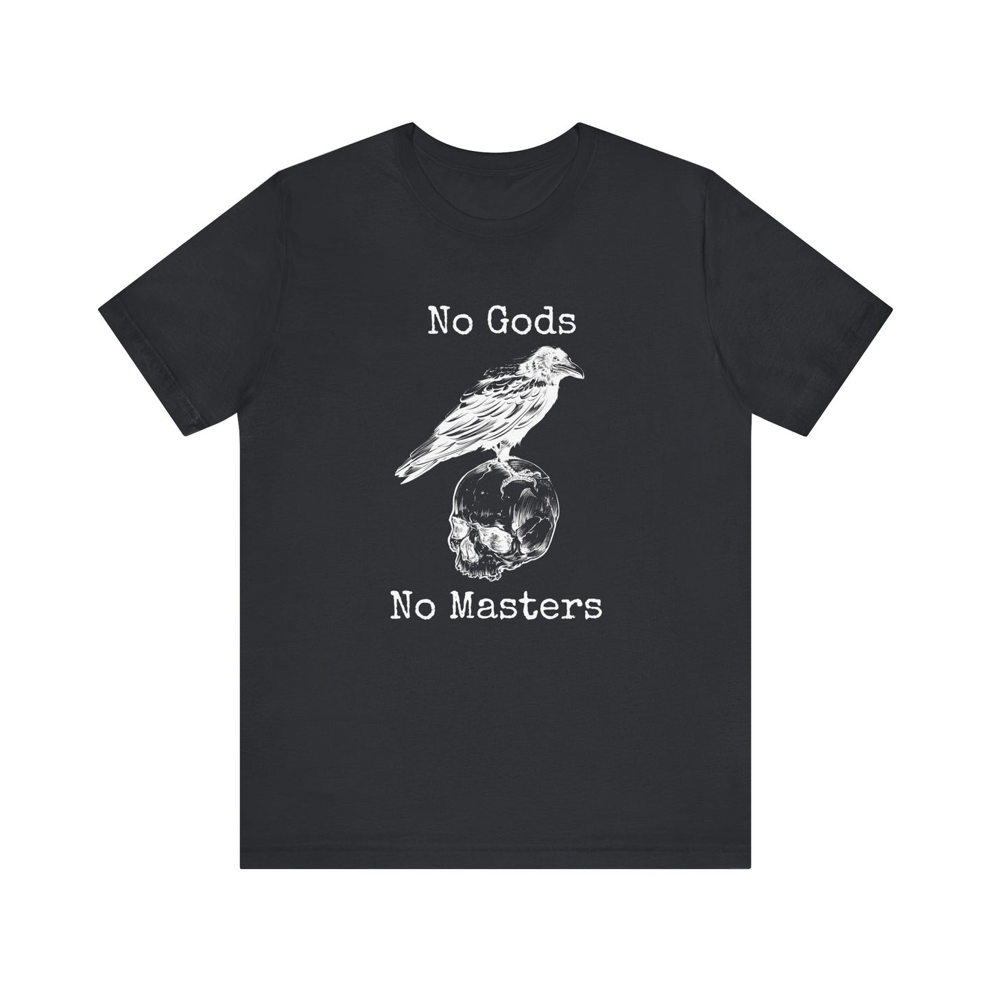 No Gods, No Masters – Anarchist Skull and Raven T-Shirt