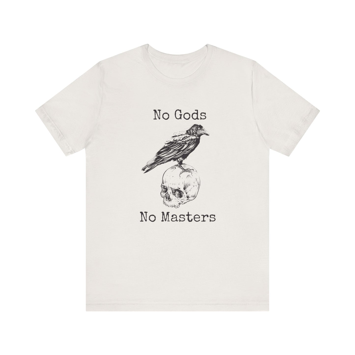 No Gods, No Masters – Anarchist Skull and Raven T-Shirt