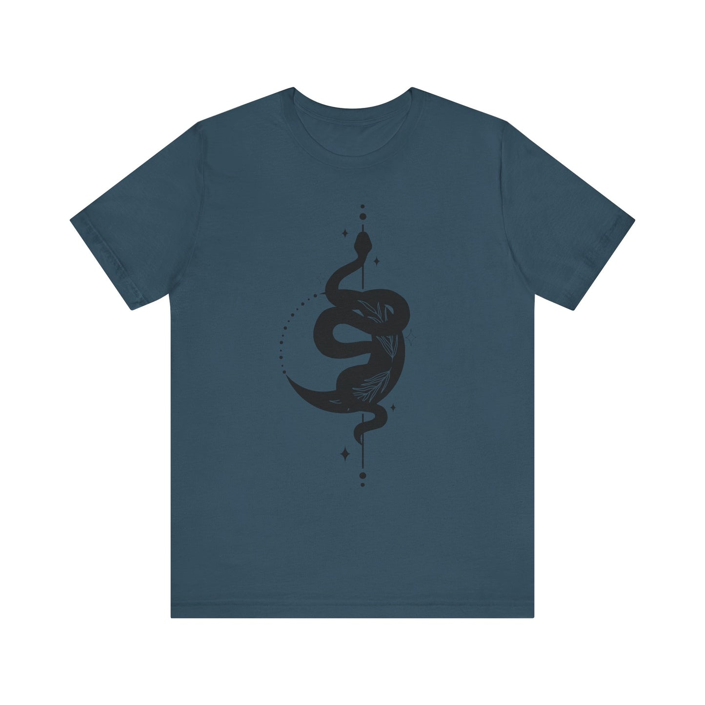 Moon and Snake – Witchy Minimalist T-Shirt