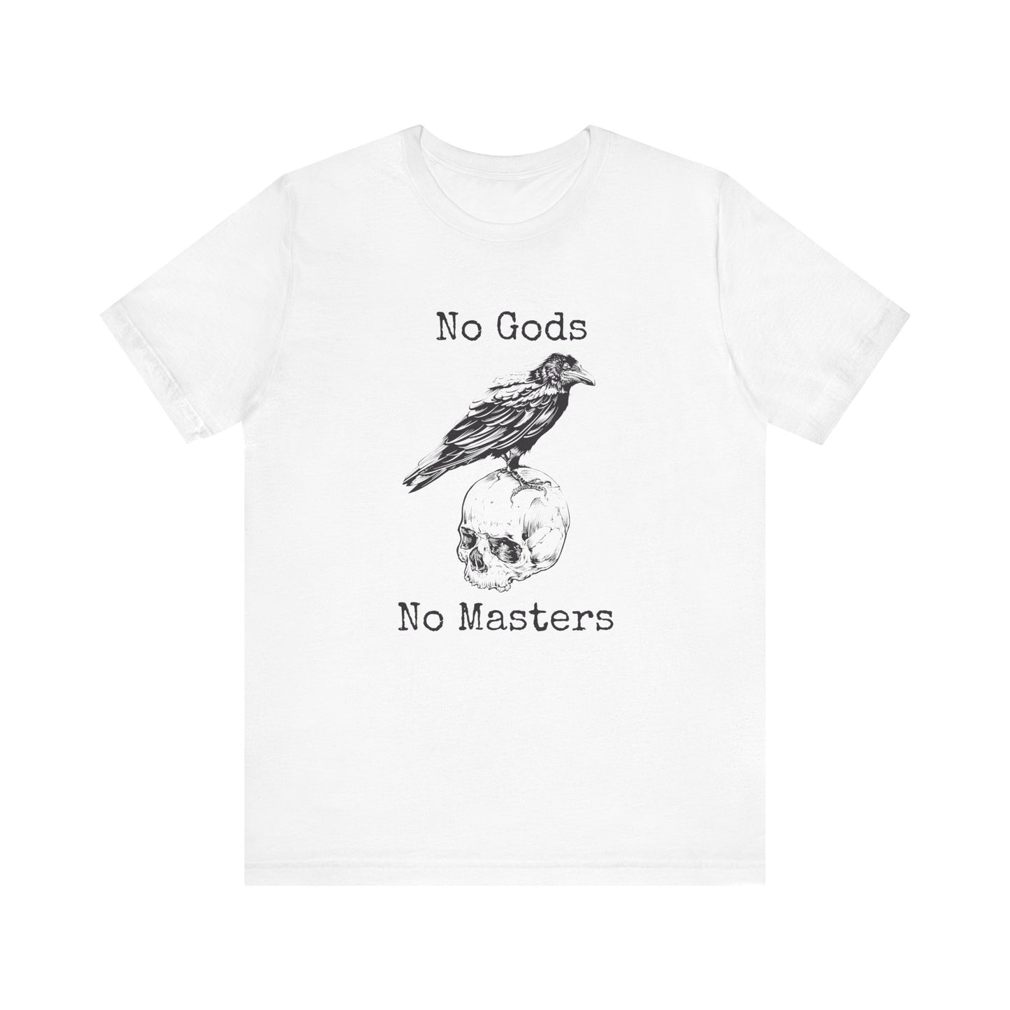 No Gods, No Masters – Anarchist Skull and Raven T-Shirt