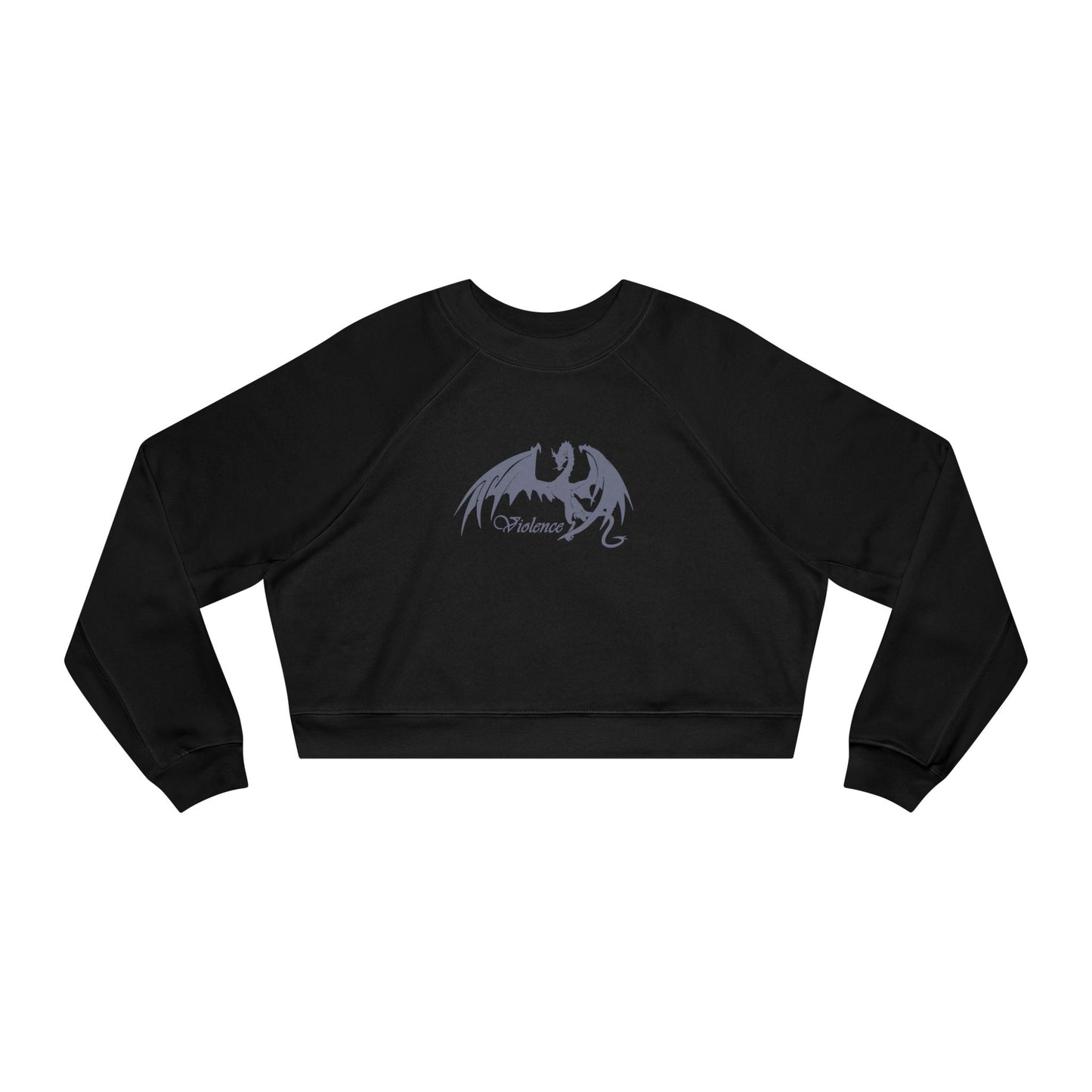 Violence – Dragon Rider Fantasy Cropped Sweatshirt