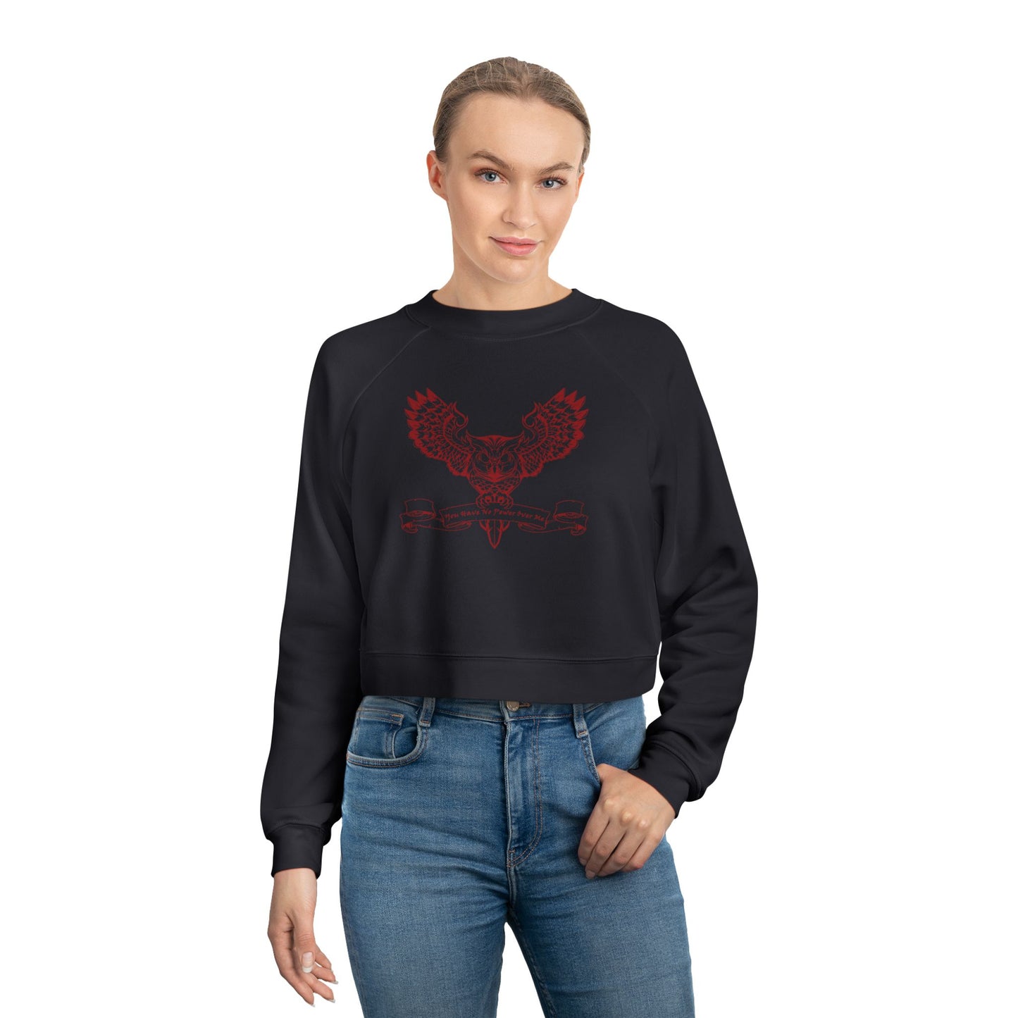 You Have No Power Over Me, Labyrinth, Cropped Fleece Pullover, Owl Sweatshirt, Vintage 80s Nostalgia