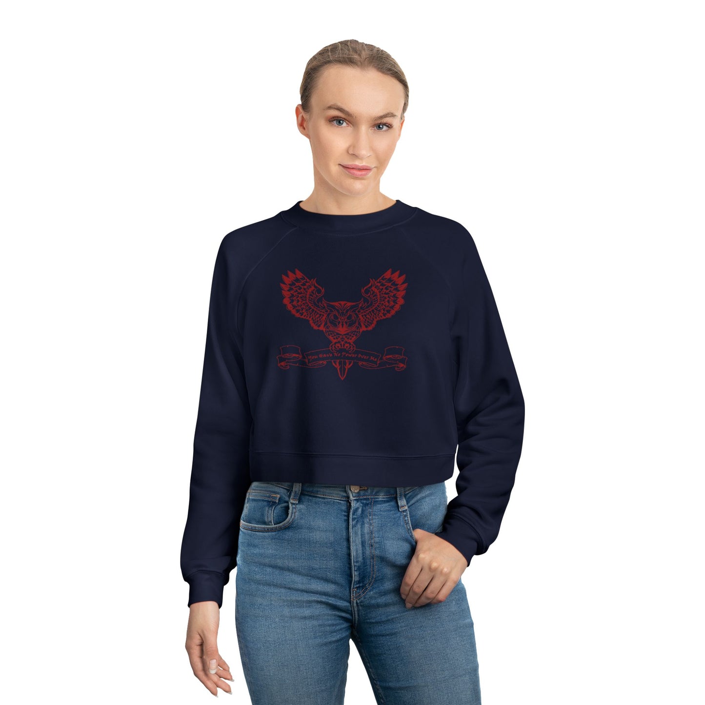 You Have No Power Over Me, Labyrinth, Cropped Fleece Pullover, Owl Sweatshirt, Vintage 80s Nostalgia