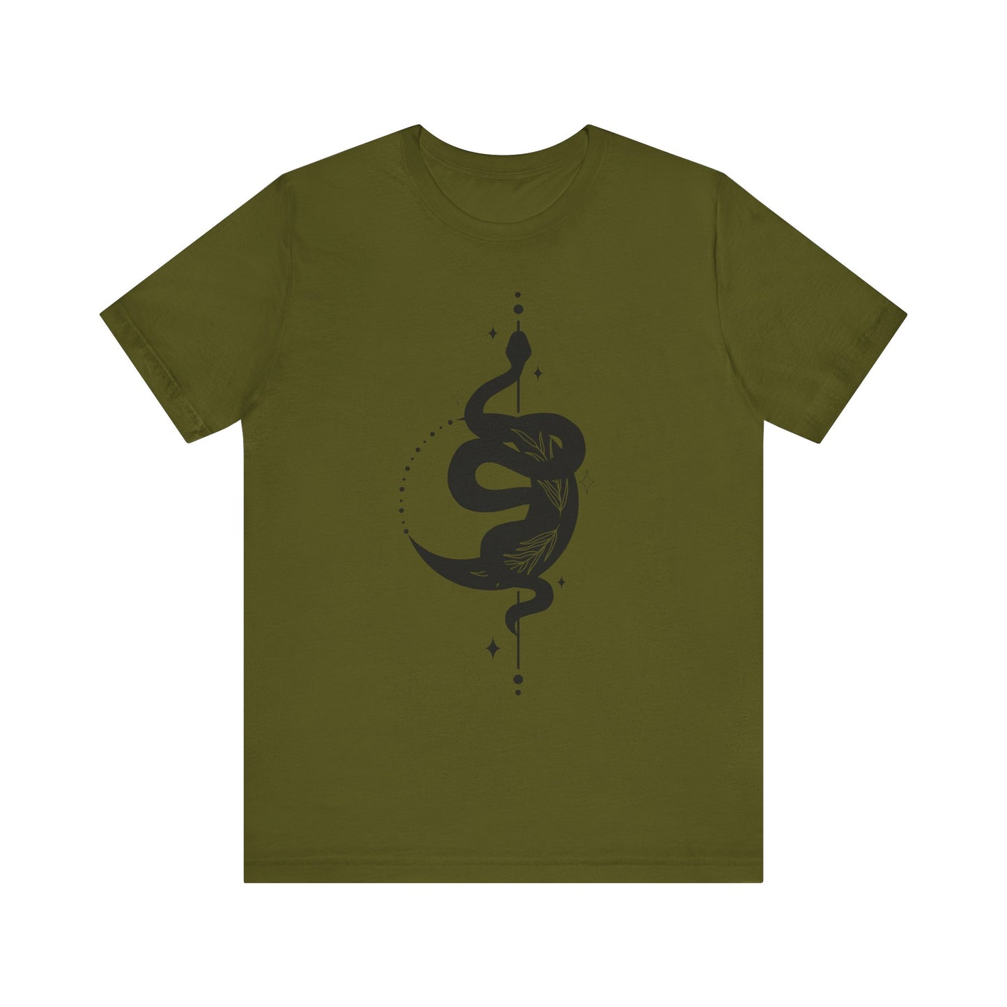 Moon and Snake – Witchy Minimalist T-Shirt