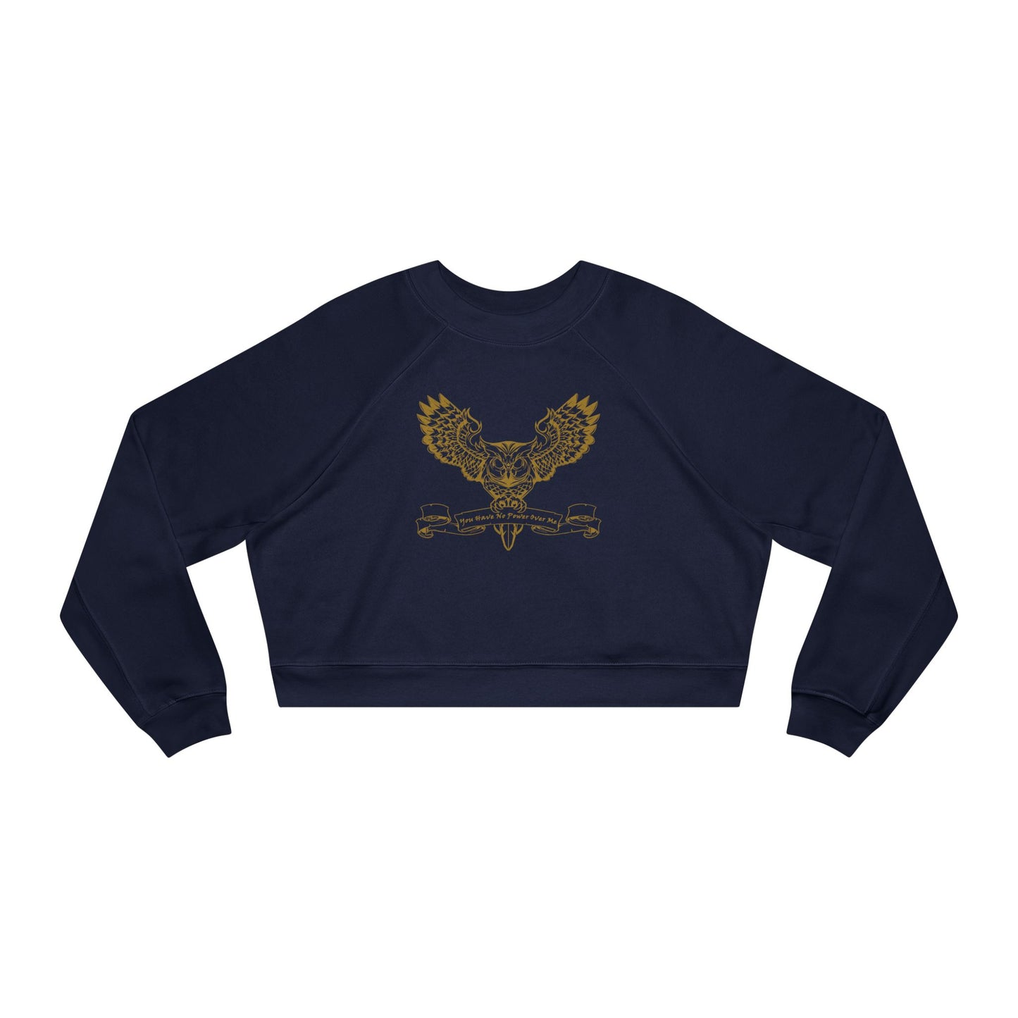 You Have No Power Over Me, Gold, Labyrinth, Cropped Fleece Pullover, Owl Sweatshirt, Vintage 80s Nostalgia