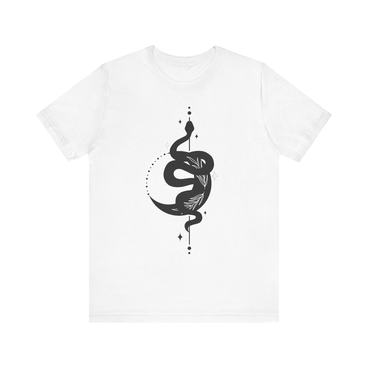 Moon and Snake – Witchy Minimalist T-Shirt