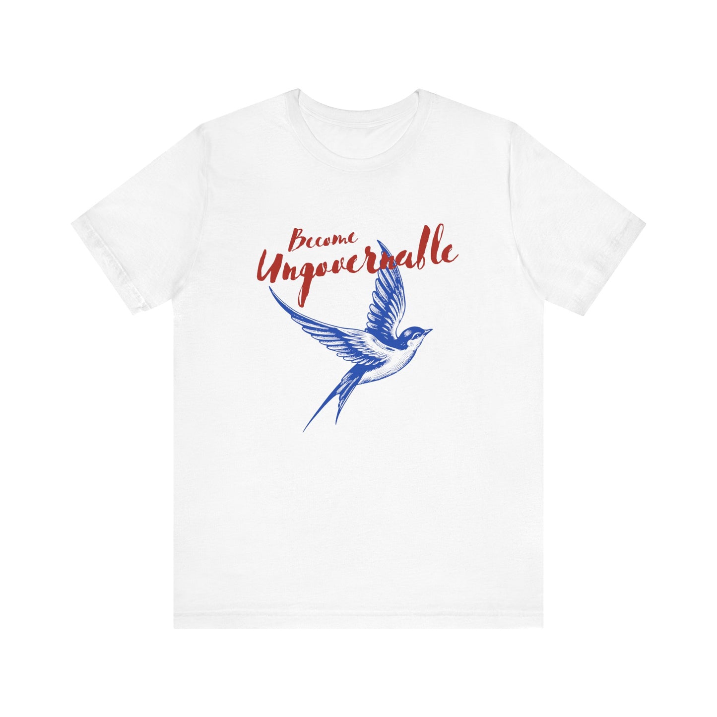 Become Ungovernable Tee with Vintage Bird Design