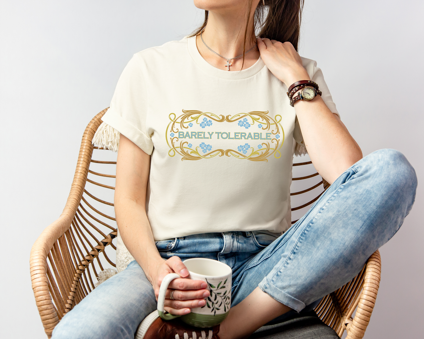 Barely Tolerable T- Shirt, Pride and Prejudice - Jane Austen Shirt