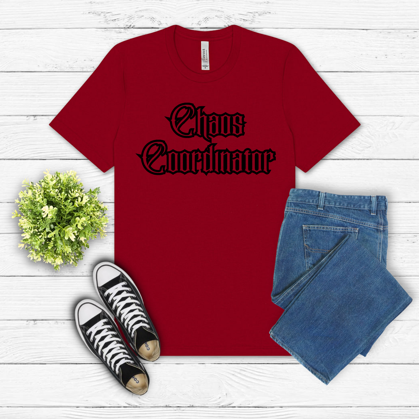 Chaos Coordinator T-Shirt, Gothic Aesthetic Graphic Tee, Goth Mom Gift