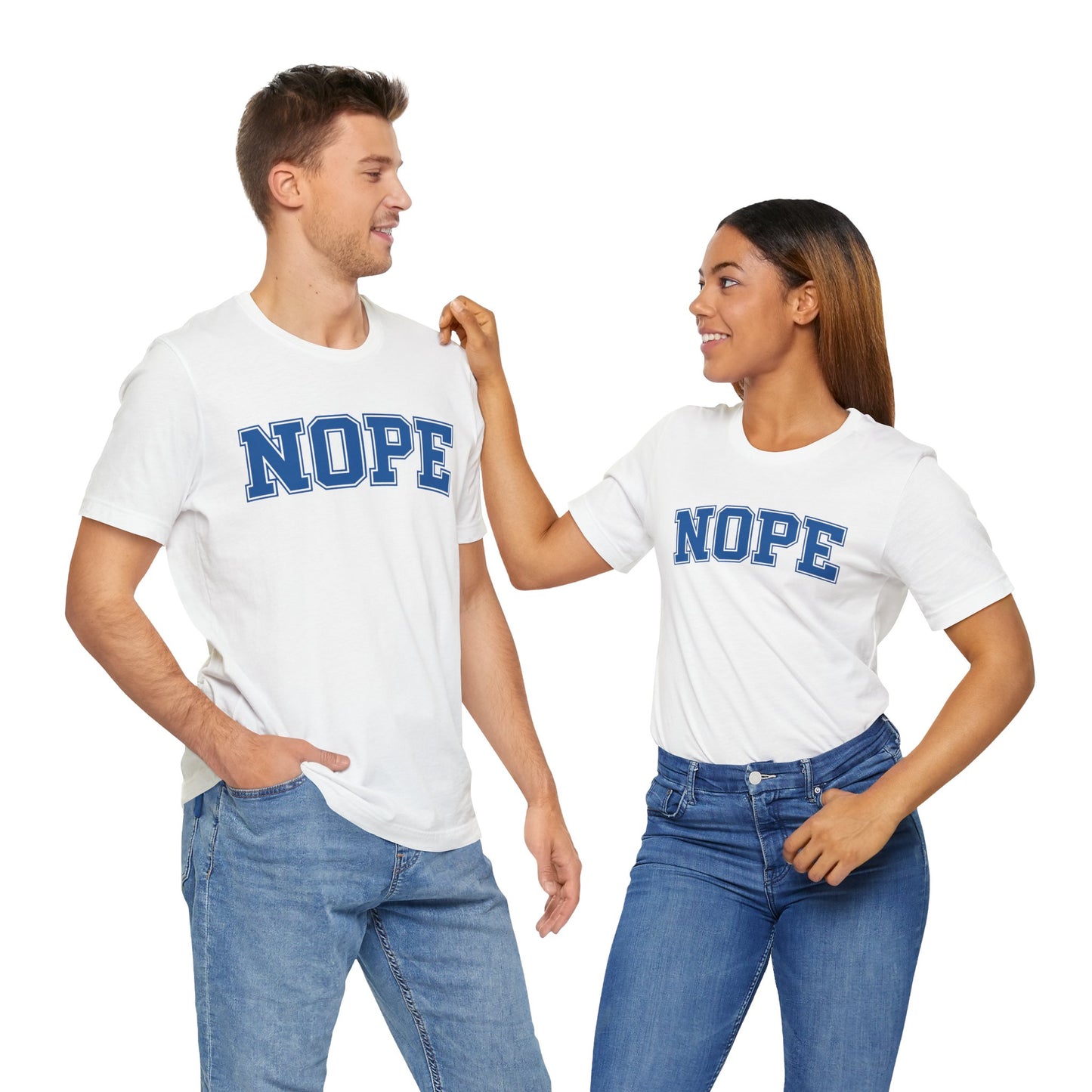 NOPE T-Shirt – Funny Collegiate Style Shirt, Sarcastic Graphic Tee, NOPE University Shirt, Introvert Humor, Anti-Social Gift Idea