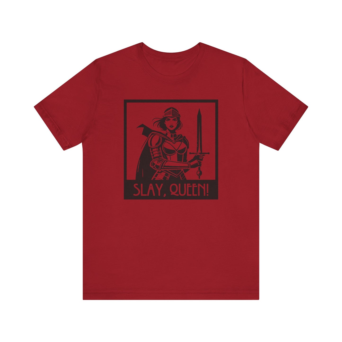 Slay Queen T-Shirt - Female Knight Graphic Tee, Feminist Shirt, Fantasy Graphic Tee