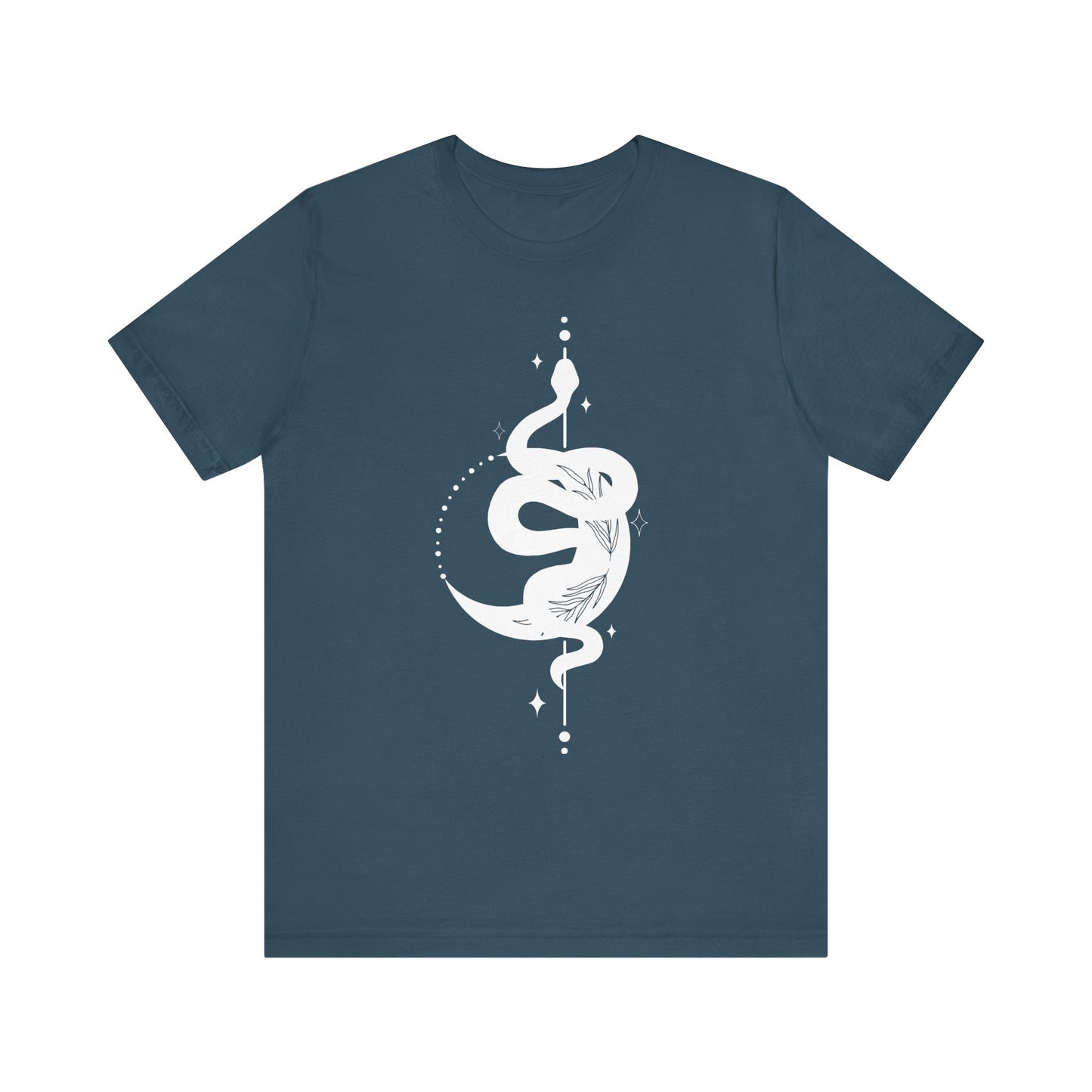 Moon and Snake – Witchy Minimalist T-Shirt