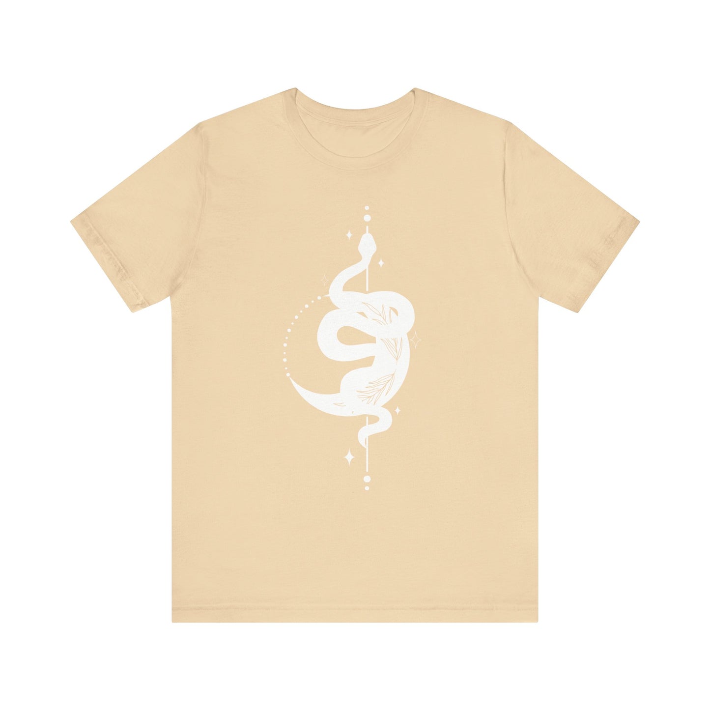 Moon and Snake – Witchy Minimalist T-Shirt