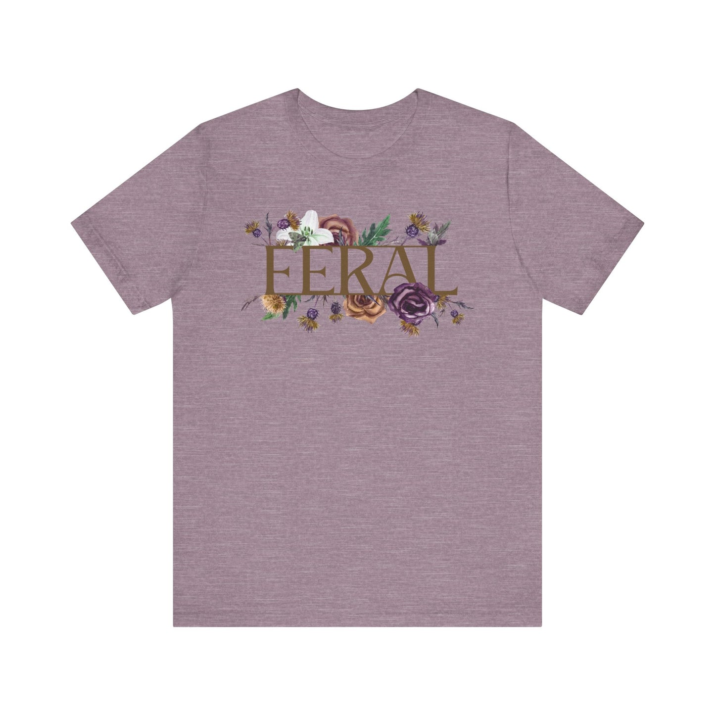 Feral T-Shirt, Wild Woman Floral Tee, Free Spirit Aesthetic