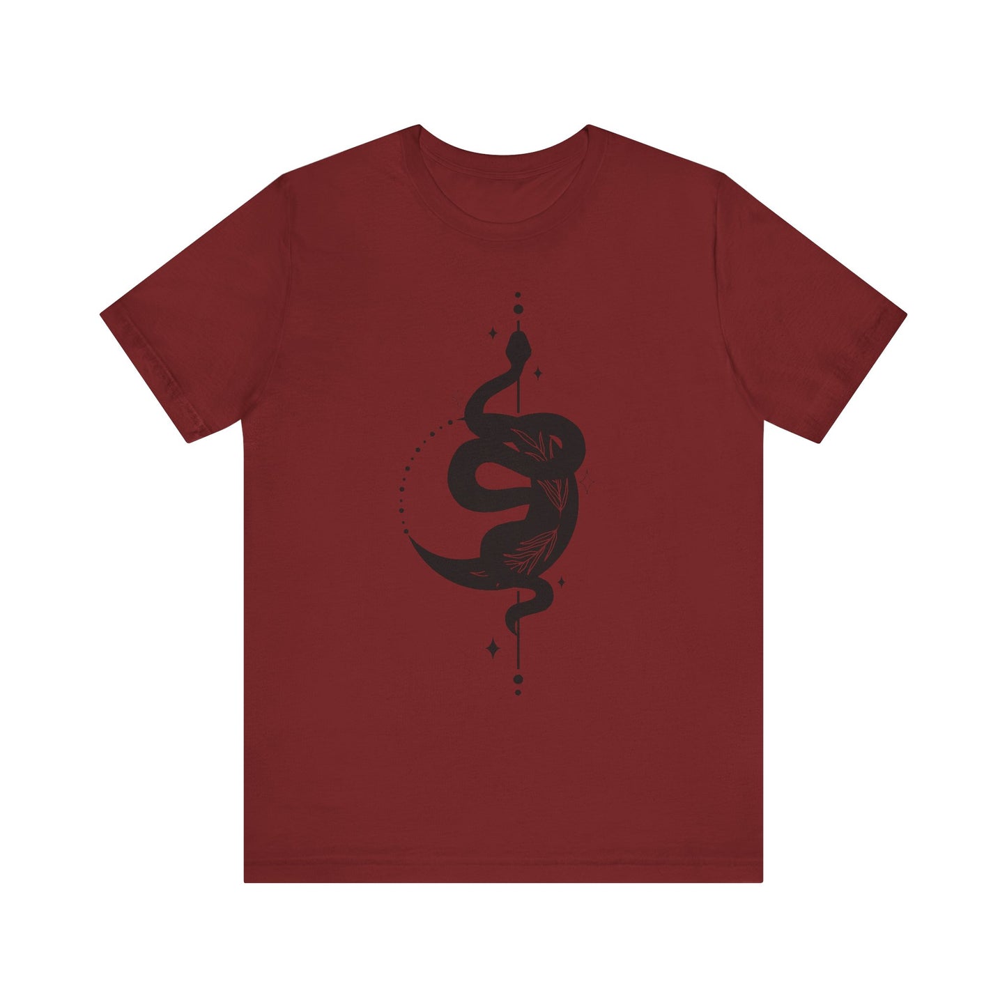 Moon and Snake – Witchy Minimalist T-Shirt