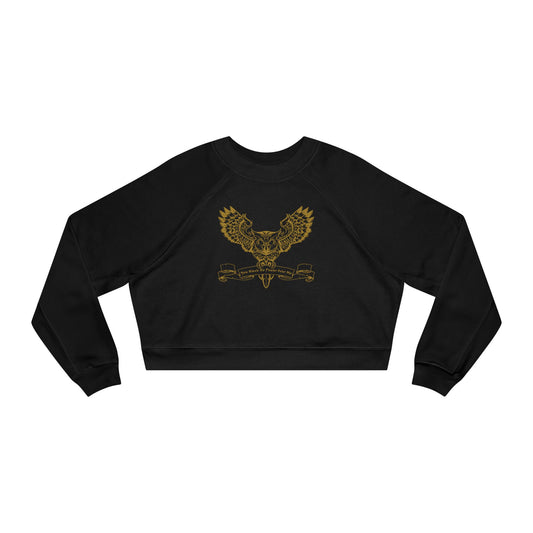 You Have No Power Over Me, Gold, Labyrinth, Cropped Fleece Pullover, Owl Sweatshirt, Vintage 80s Nostalgia