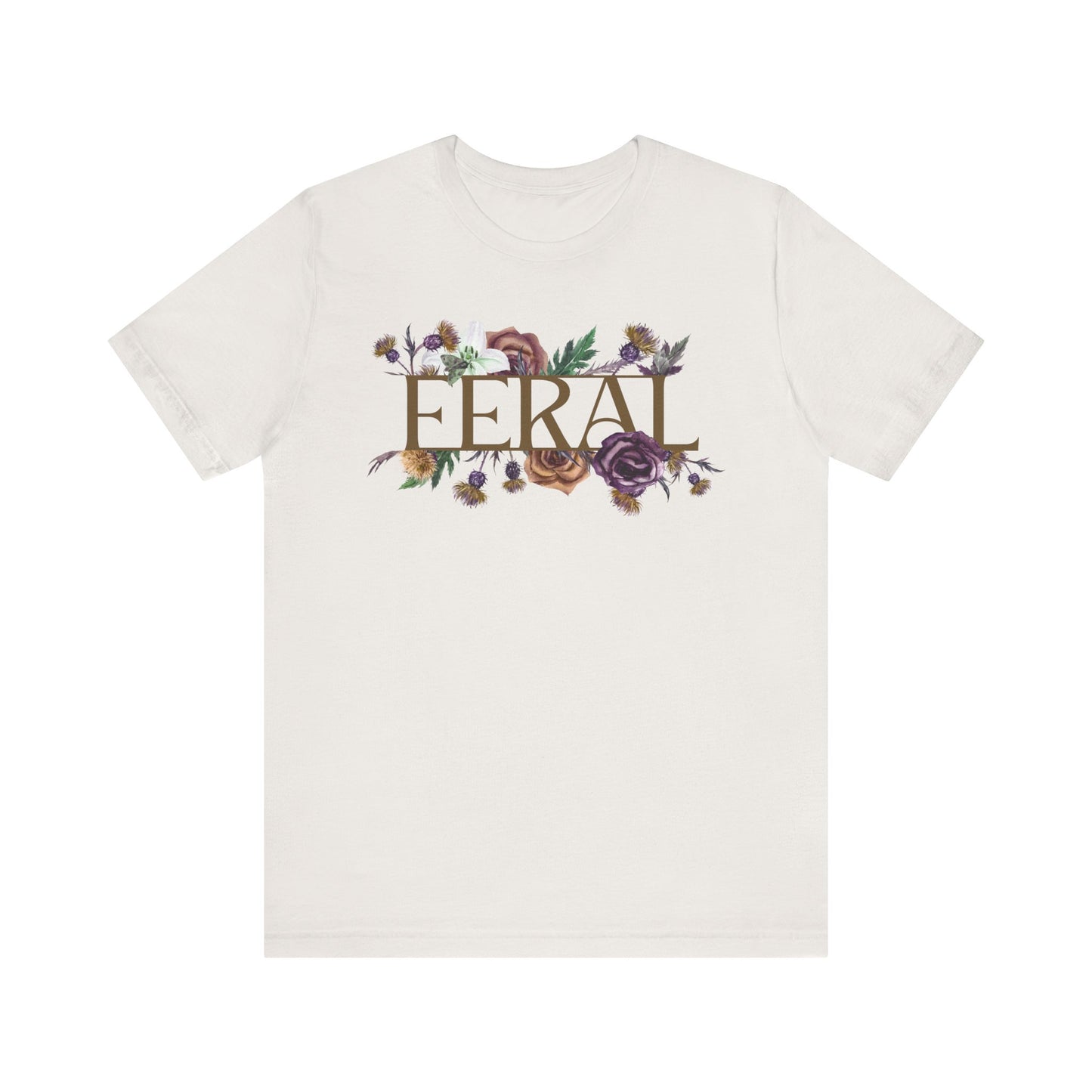 Feral T-Shirt, Wild Woman Floral Tee, Free Spirit Aesthetic