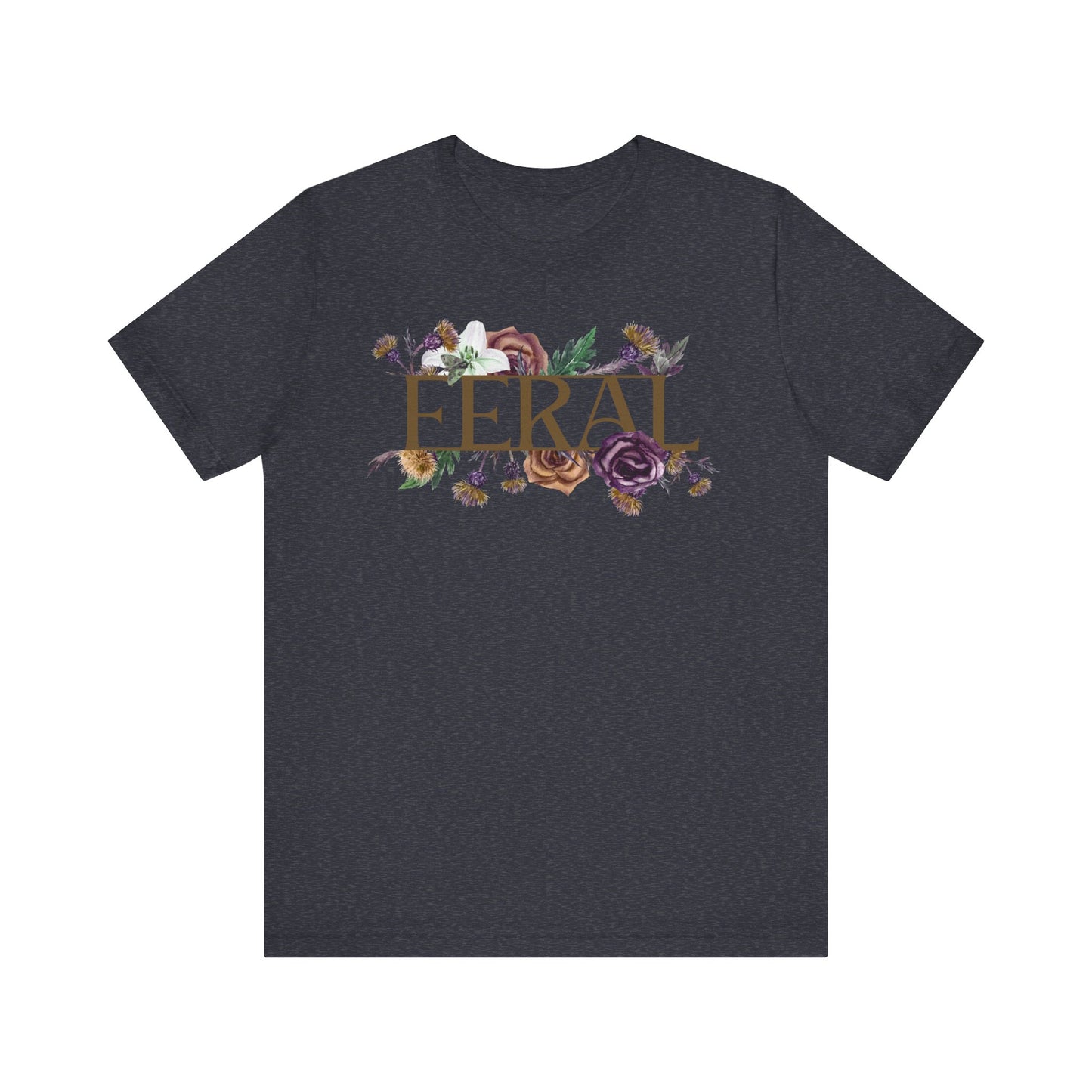 Feral T-Shirt, Wild Woman Floral Tee, Free Spirit Aesthetic