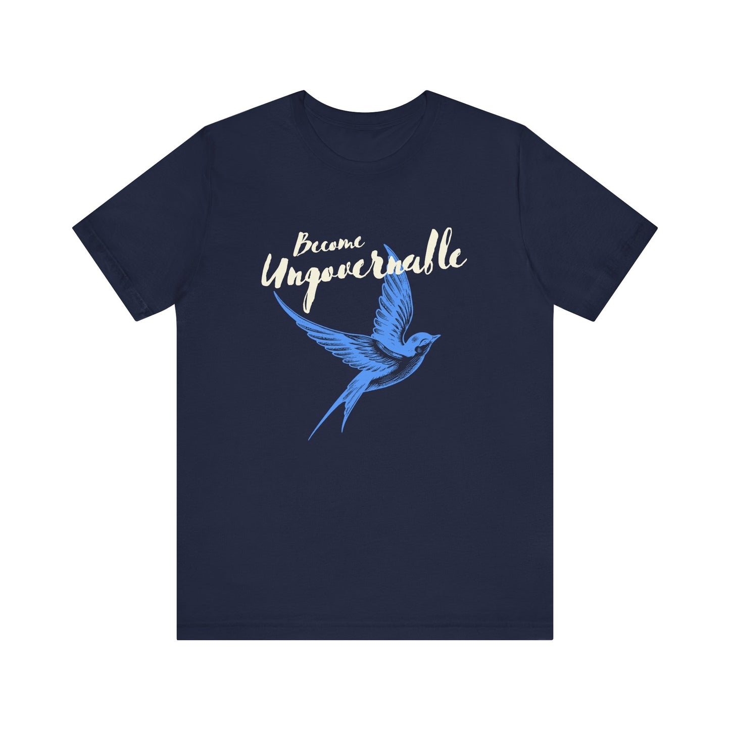 Become Ungovernable Tee with Vintage Bird Design