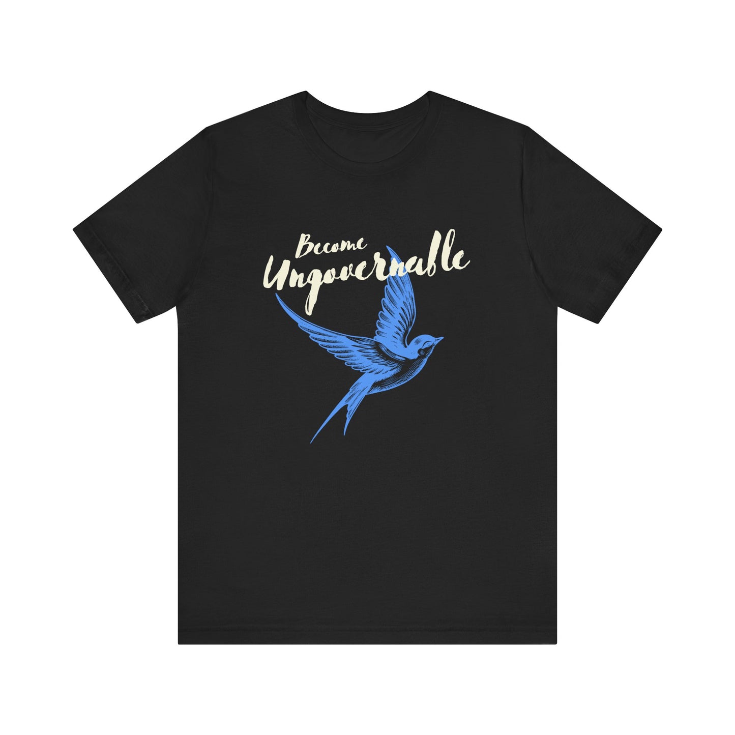 Become Ungovernable Tee with Vintage Bird Design
