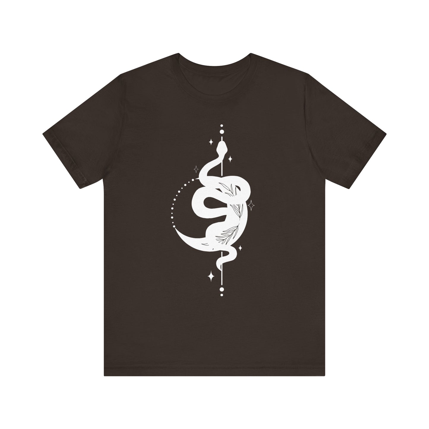 Moon and Snake – Witchy Minimalist T-Shirt