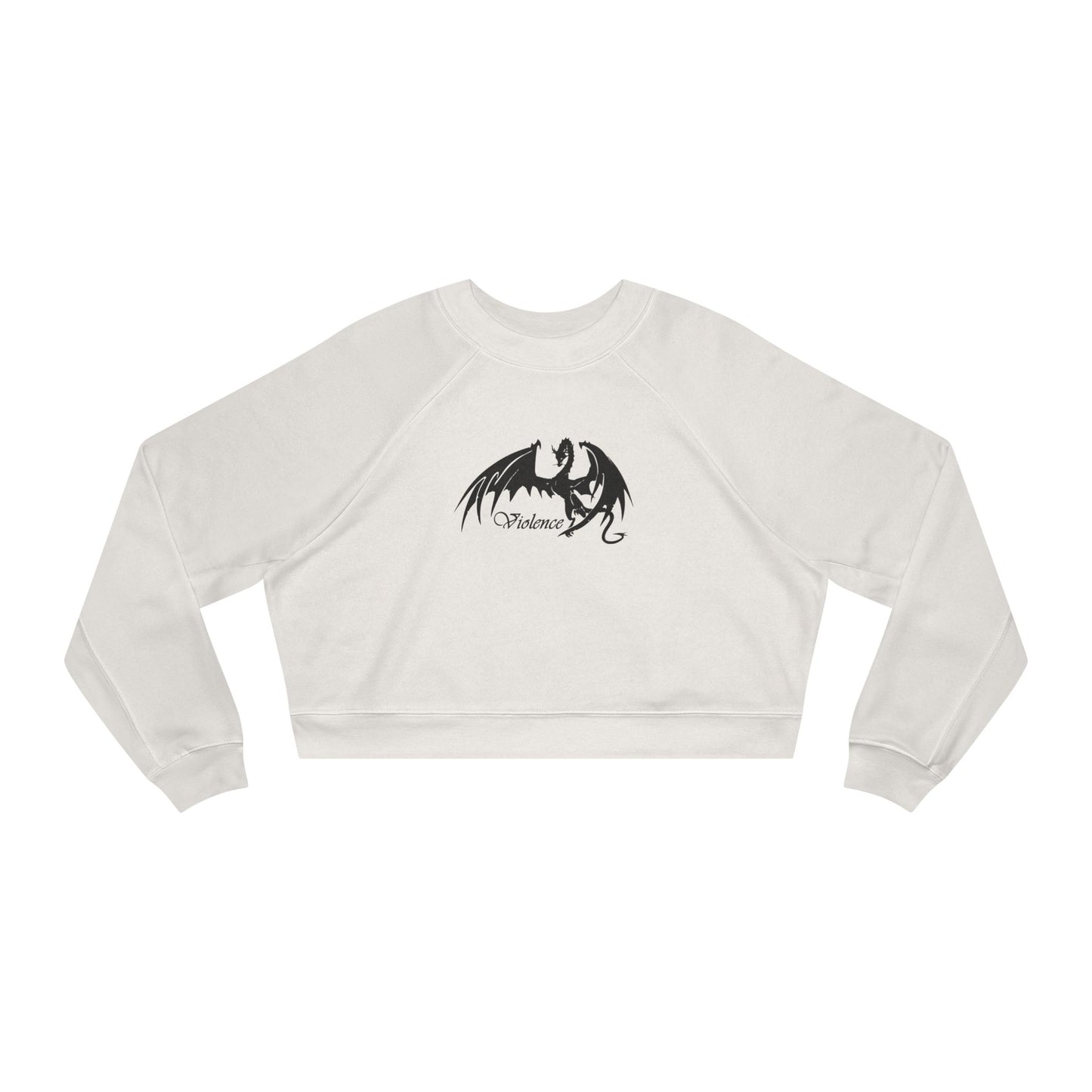 Violence – Dragon Rider Fantasy Cropped Sweatshirt