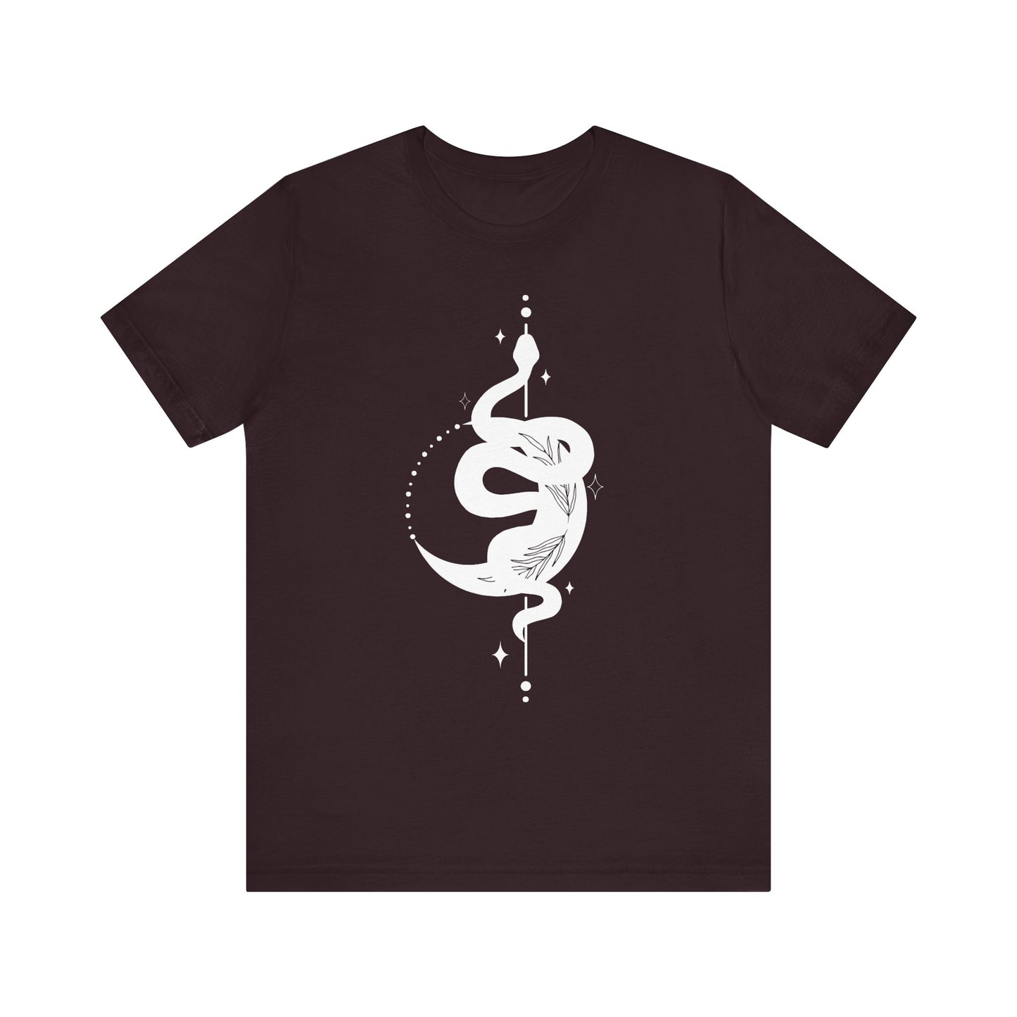 Moon and Snake – Witchy Minimalist T-Shirt