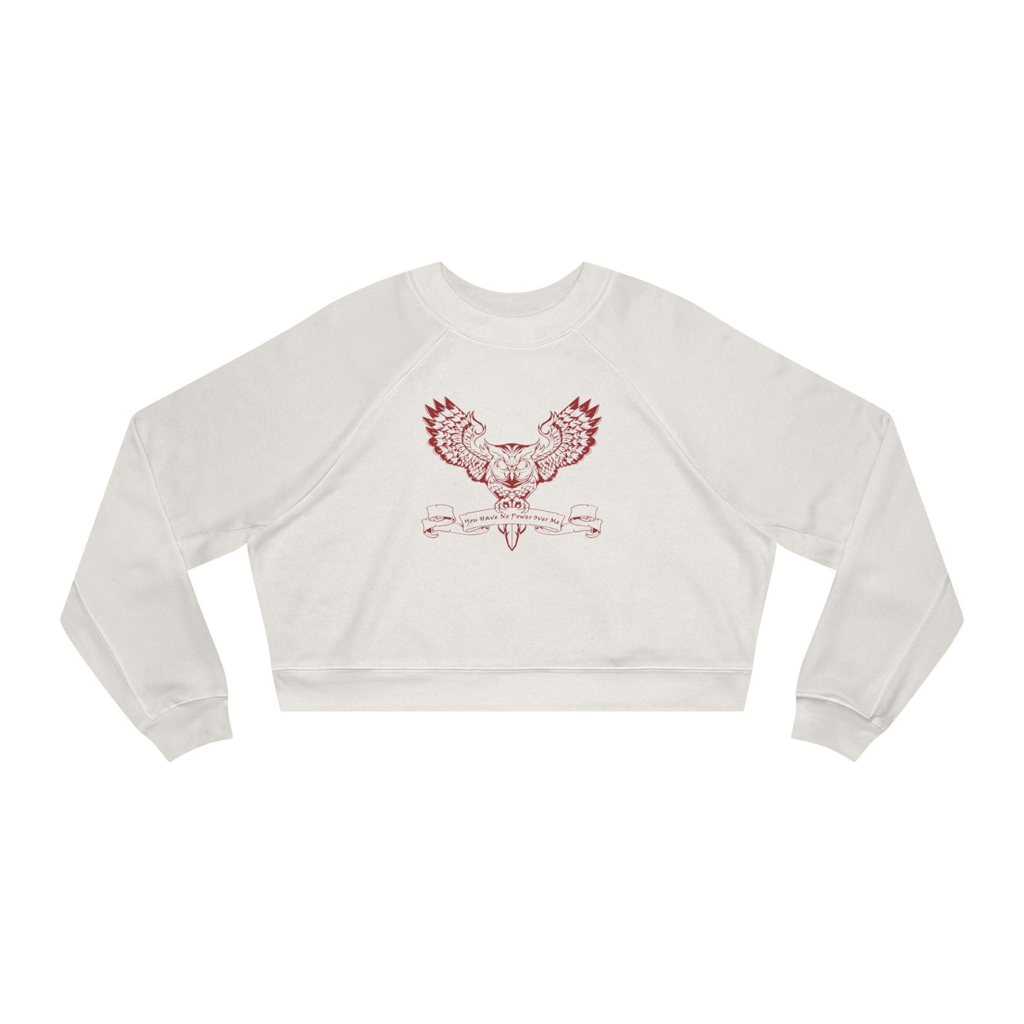 You Have No Power Over Me, Labyrinth, Cropped Fleece Pullover, Owl Sweatshirt, Vintage 80s Nostalgia