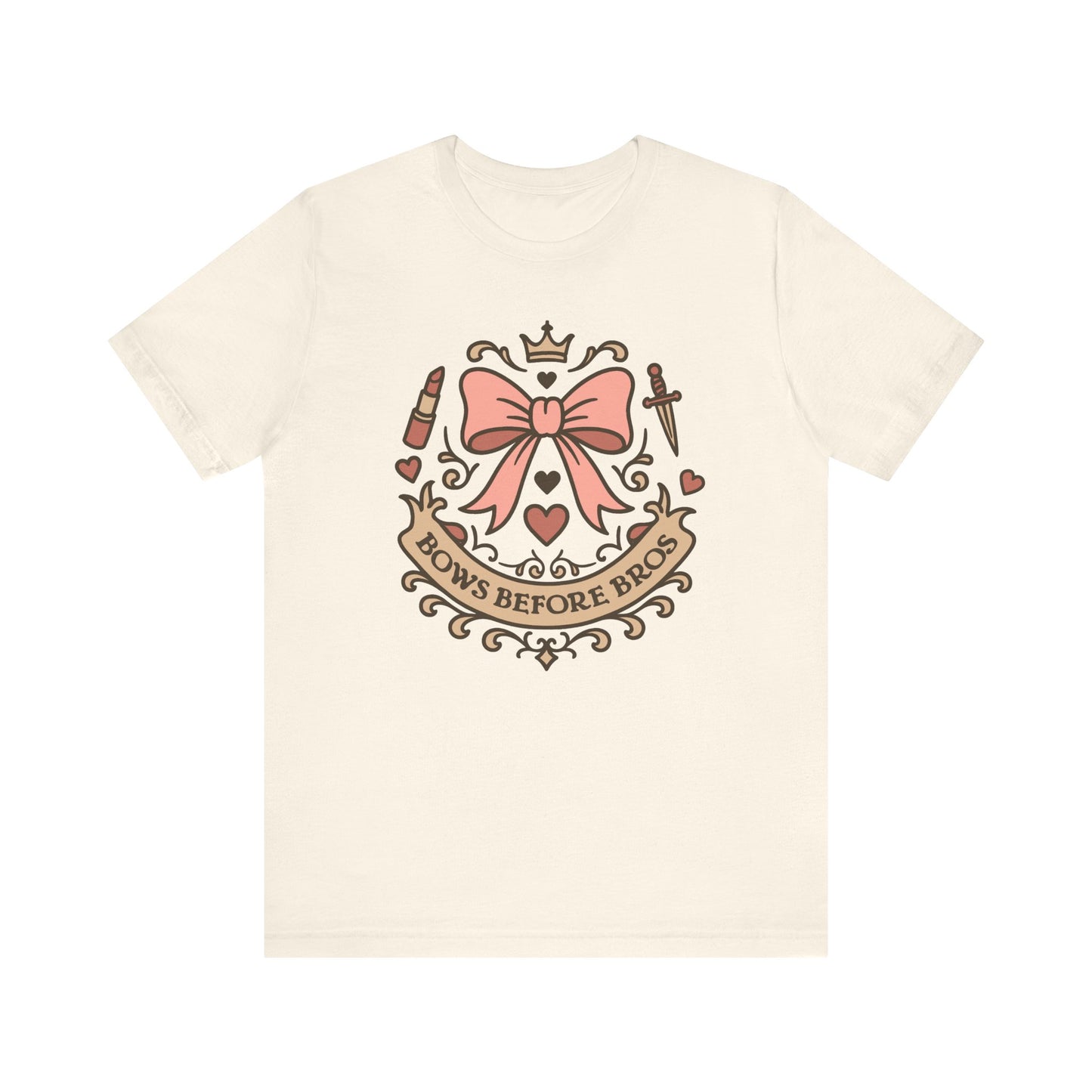 Bows Before Bros - Coquette Bow Shirt, Girl Power Shirt, Coquette Aesthetic Graphic Tee