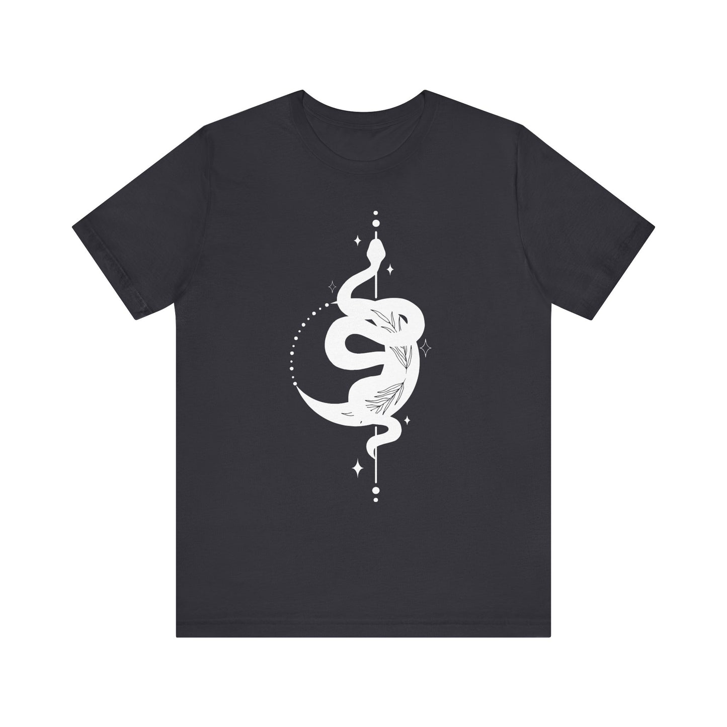 Moon and Snake – Witchy Minimalist T-Shirt