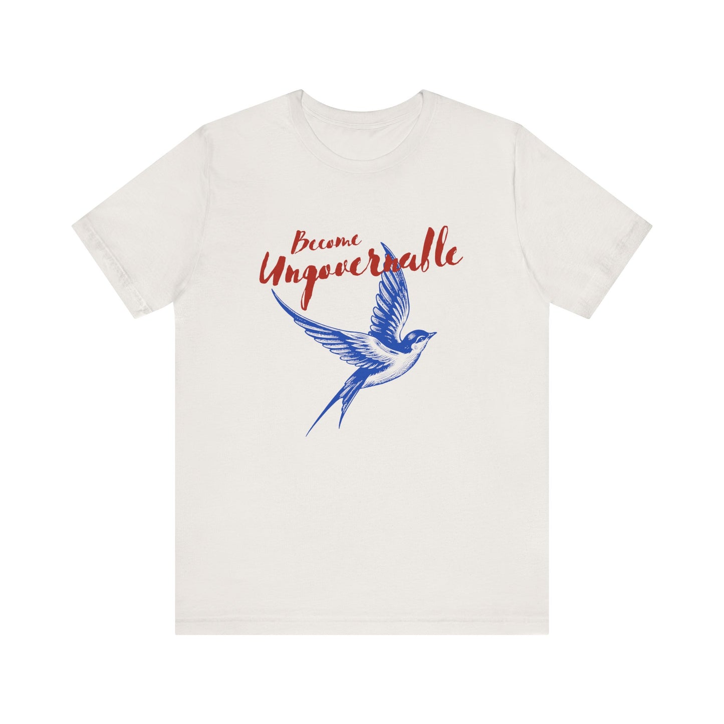 Become Ungovernable Tee with Vintage Bird Design