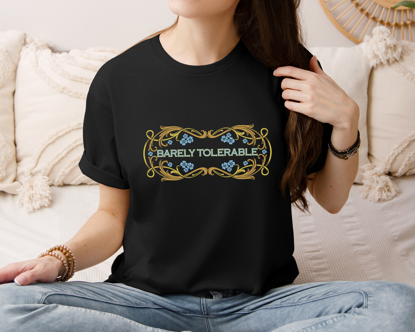 Barely Tolerable T- Shirt, Pride and Prejudice - Jane Austen Shirt