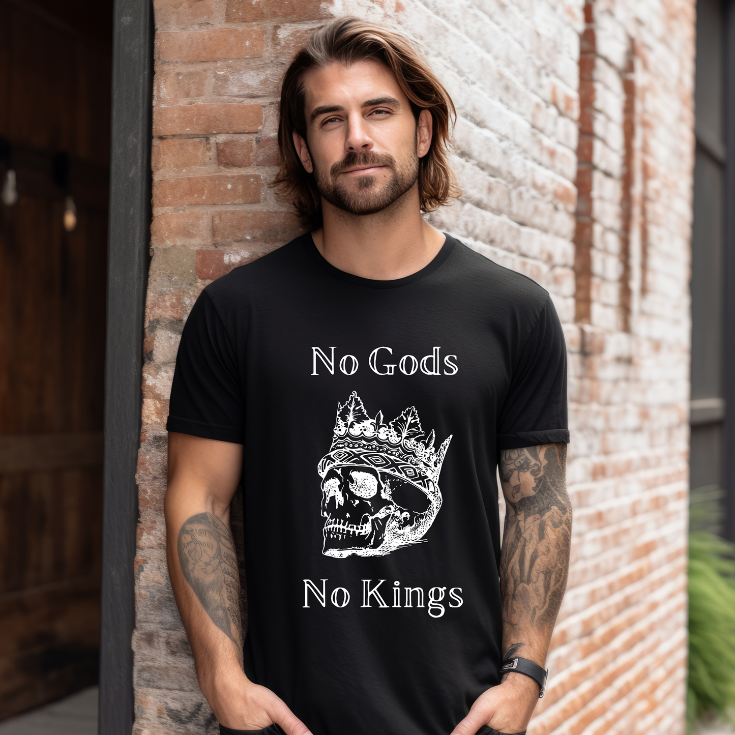 No Gods, No Kings – Anarchist Skull T-Shirt