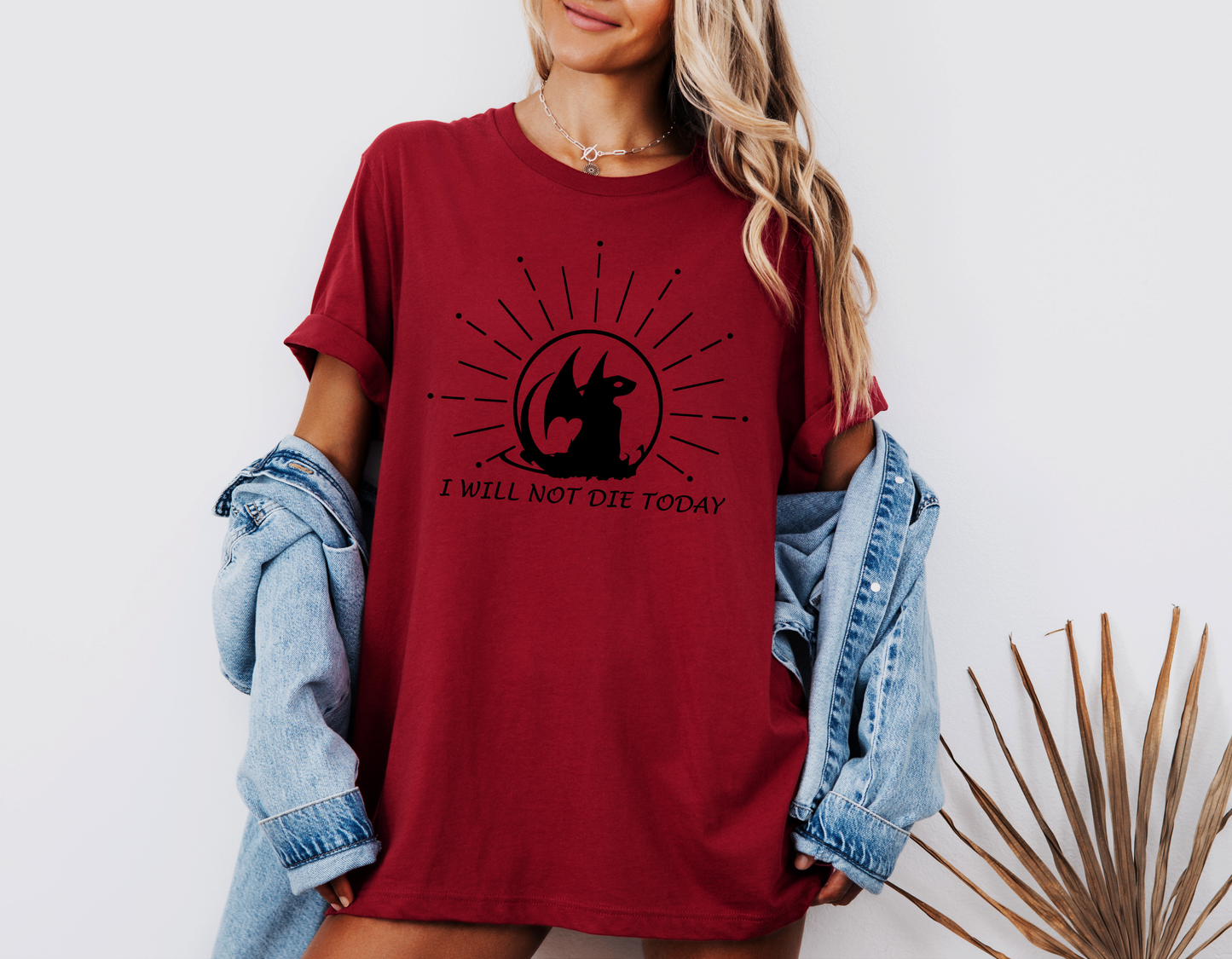 I Will Not Die Today Tee, Dragon Rider T-Shirt