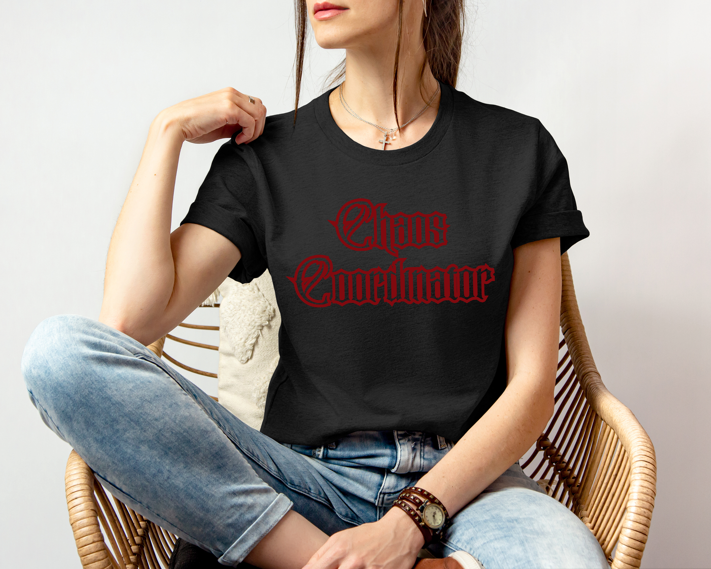 Chaos Coordinator T-Shirt, Gothic Aesthetic Graphic Tee, Goth Mom Gift