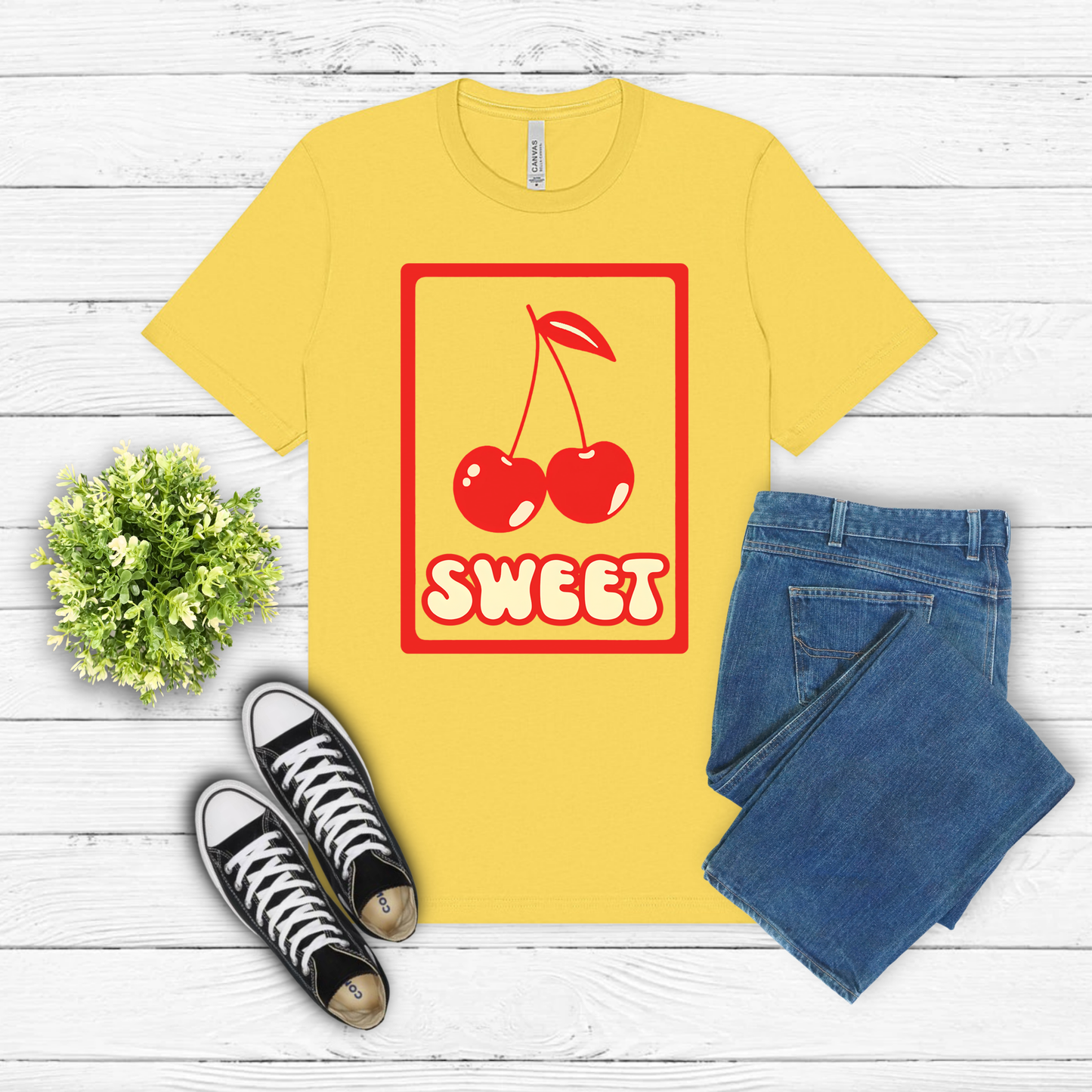 Cherry Shirt, Retro Summer T-Shirt, Vintage Fruit Tee, Cute 70s Aesthetic