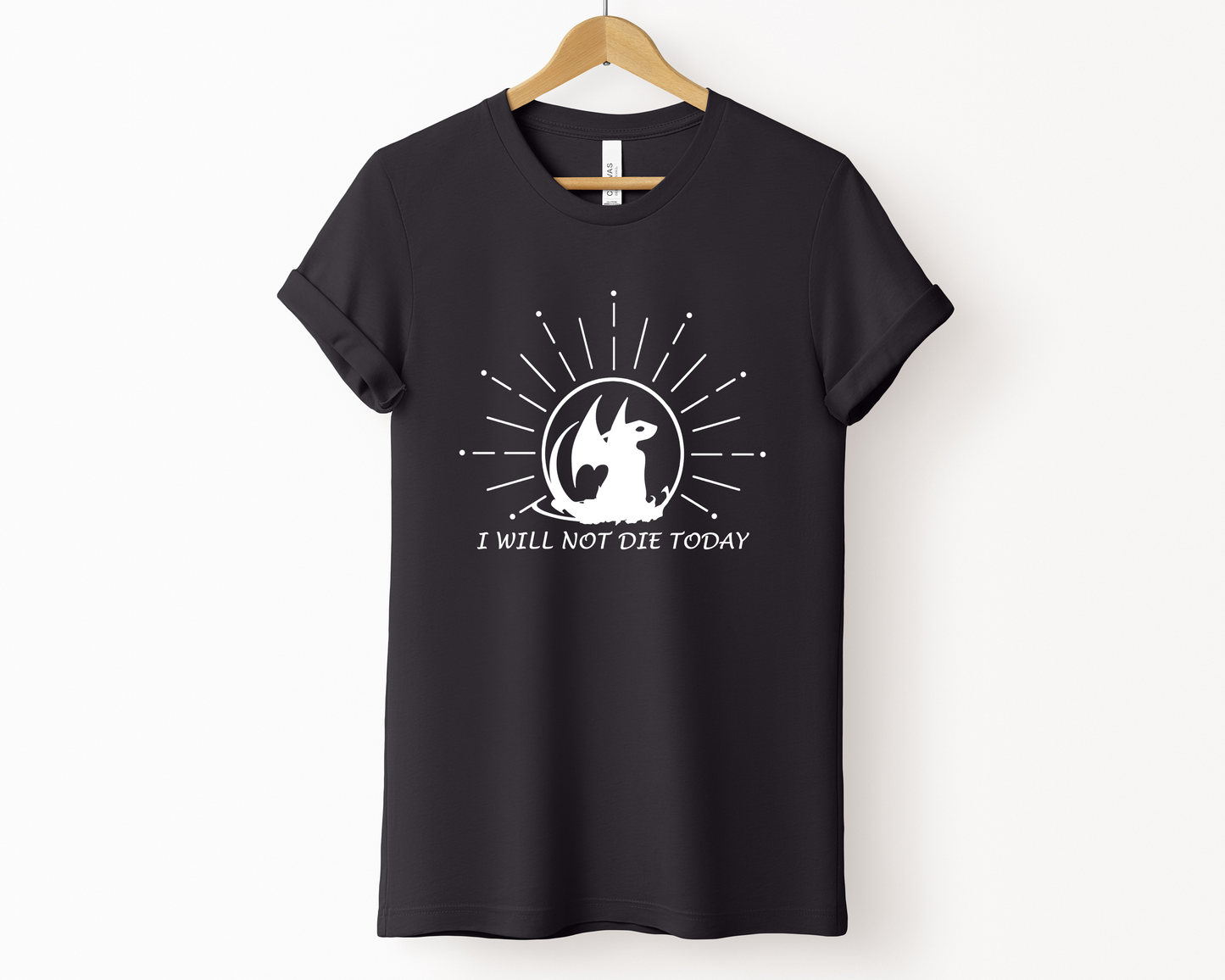 I Will Not Die Today Tee, Dragon Rider T-Shirt